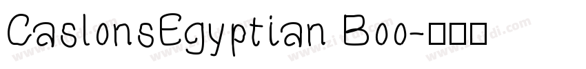 CaslonsEgyptian Boo字体转换